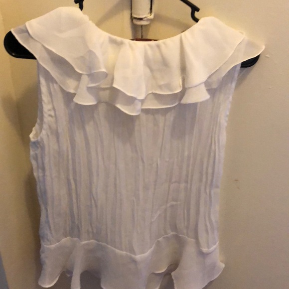 SHEER SEE THROUGH RUFFLE TOP - Picture 2 of 2